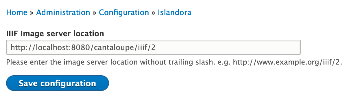 Configuring Islandora IIIF